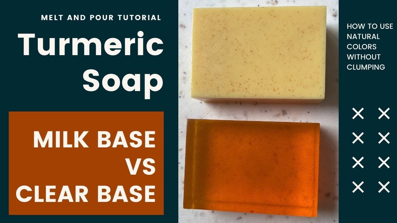 How to add turmeric to melt and pour soap no clumps. Milk soap