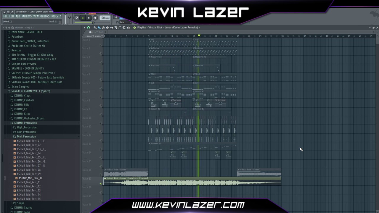 Virtual Riot Lunar Virtual Riot - Lunar FL Studio Remake (Free FLP) - YouTube