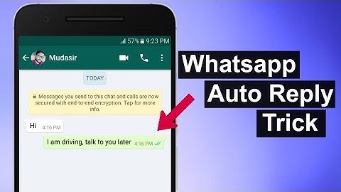 New Whatsapp Auto Reply Trick