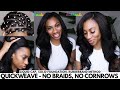 No Braids QUICKWEAVE - In Depth Rubberband Method & Liquid Cap, No Cornrows -GLEEmade Luxe Body Wave