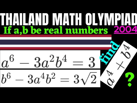 Awesome Algebra!Thailand Math Olympiad(2004)-Let's Solve!