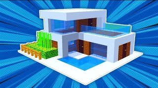 Cara Membuat Rumah Modern Mewah Full Interior ! || Minecraft Modern Pt.14