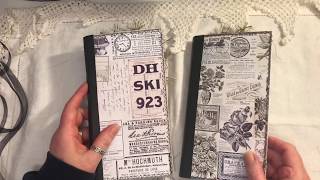 2 vintage Advertising Travelers Notebook Inserts Junk journal style