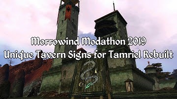 Morrowind Modathon 2019 - Unique Tavern Signs for Tamriel Rebuilt