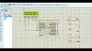 Proteus Atmega328P Menu and Submenu Simulation