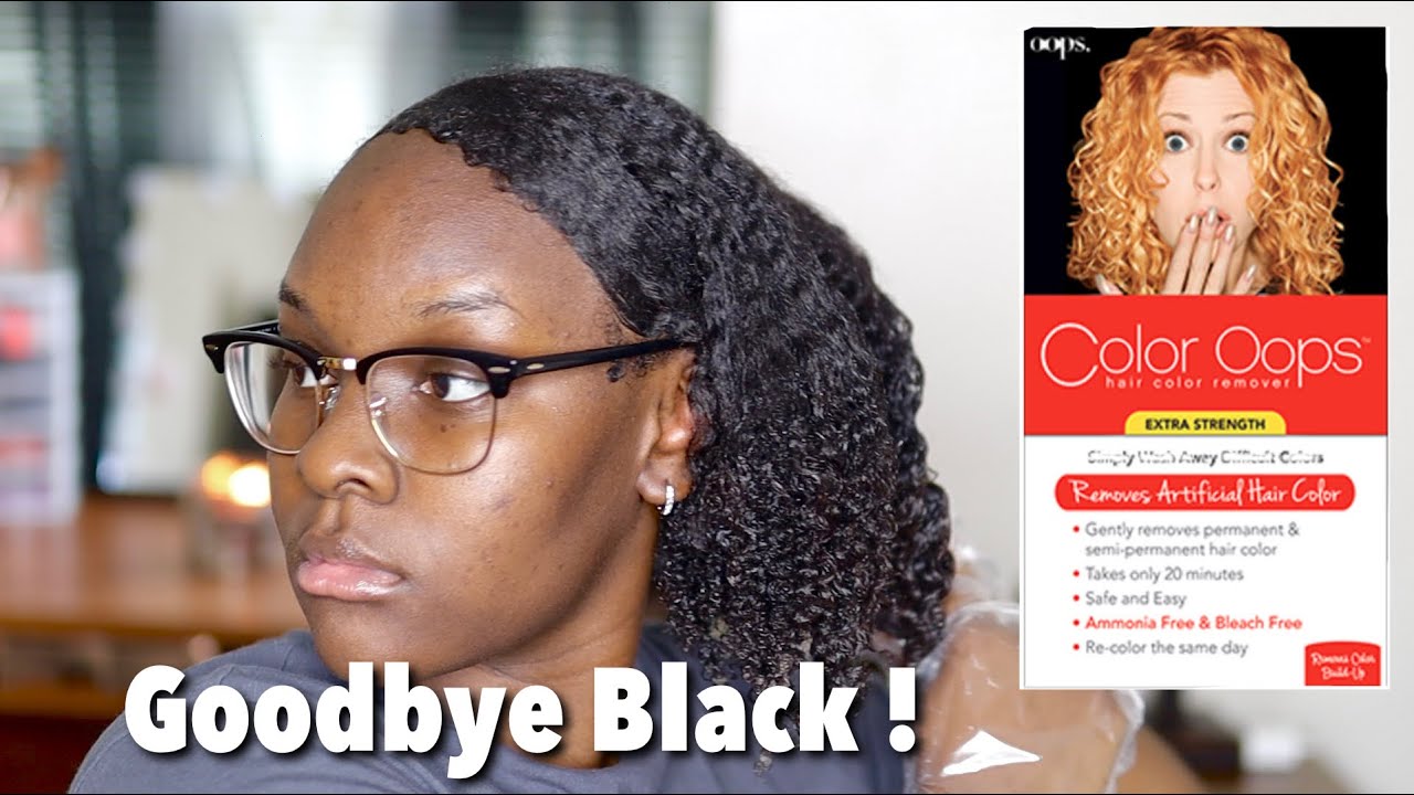 Color Oops on Natural Hair  How to Remove Hair Color Without Bleach 