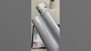 The Difference In Siser Rainbow White and White Glitter HTV