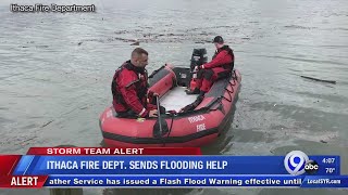Ithaca FD sends flooding help