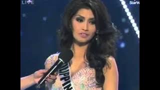 Shamcey Supsup Question and Answer, Miss Universe 2011 mp4
