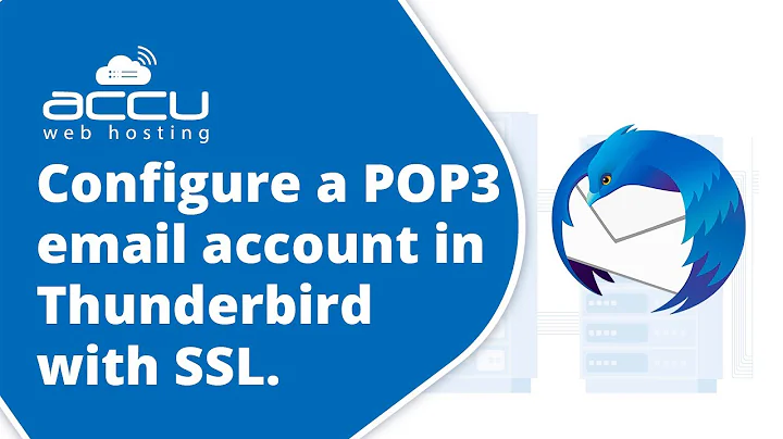 How to configure a POP3 email account in Thunderbird with SSL?