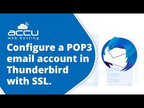 How to configure a POP3 email account in Thunderbird with SSL?