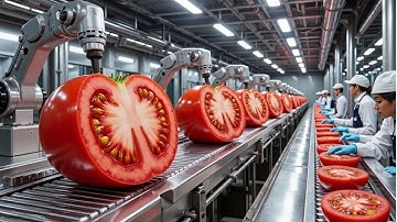 Inside the Modern Tomato Factory From Field to Table (The Whole Process)