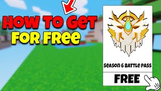 HOW TO GET The Season 6 Battle Pass for Free! Roblox Bedwars