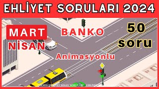 EHLİYET SINAV SORULARI 2024 MART, NİSAN ÇIKMIŞ EHLİYET SORULARI