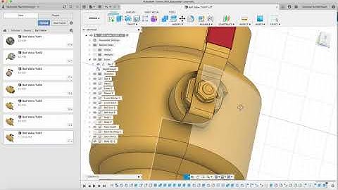 Fusion 360 - Ball Valve - Tutorial 07