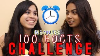 100 FACTS ABOUT US IN 5 MINUTES CHALLENGE