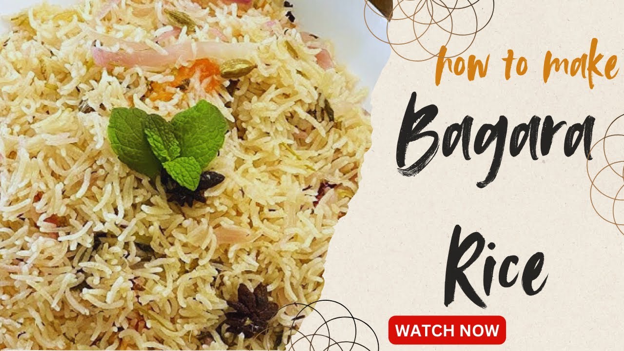 Bagara rice || Telangana Style Bagara rice || spicy Bagara Rice ...