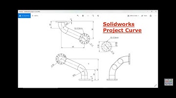 Pipe design Using projected curve in solidworks