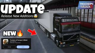 Truckers of Europe 3 New Update Releasing |🤯 New Poland Map Update + Mp &amp; Additions 🔥