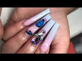 Cotton Candy Ombré Nails | Acrylic Nail Tutorial