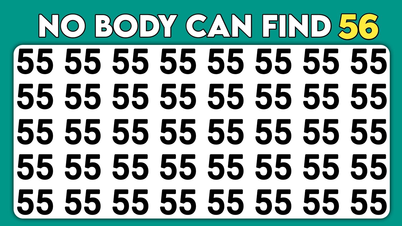 FIND THE ODD ONE OUT | NUMBER AND LETTER EDITION | ODDITY SPOTTING ...