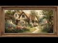 Cozy English Cottage Garden Painting | Frame TV Art Display | 4K Art Screensaver