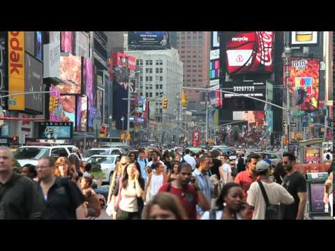 Times Square Crowd People 2 HD Video Background