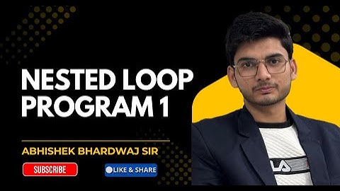 Nested Loop : Pattern Square Program 1