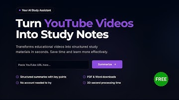 Study Smarter with Tubelyze – Instantly Summarize YouTube Videos