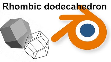 Fast RHOMBIC DODECAHEDRON in blender 3D