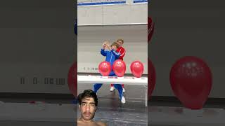 Balloon pop challenge#experiment#redbollin #satisfying #challenge #Shorts