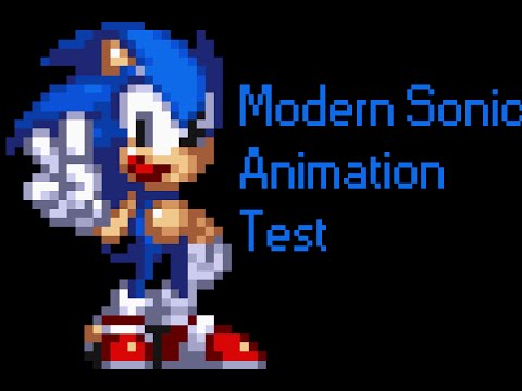 Modern Sonic Animation Sprite - YouTube