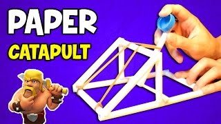 Learn how to make a catapult out of paper. One of the best paper weapons I ever made. How to build a catapult with household 