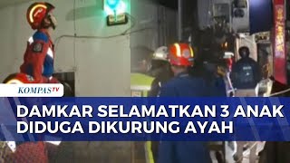 Polisi dan Damkar Bandung Evakuasi 3 Anak Diduga Dikurung Ayah Kandung di Rumah | BORGOL