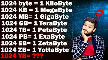 1MB,1GB, TB, PB...के बाद का सम्पूर्ण लिस्ट - Exploring Digital Storage  - AMF Ep 28