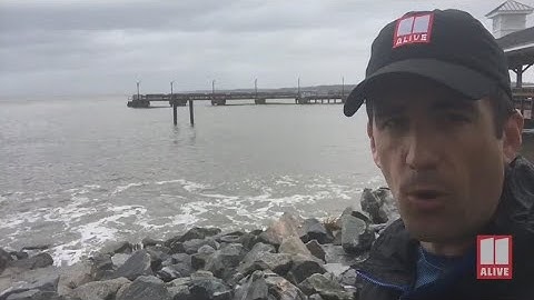 St. Simons sees rain and high waves from Dorian