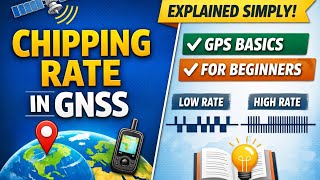 Chipping Rate in GNSS Explained Simply | GPS Basics for Beginners | All competitive exams 