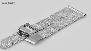 WS066 12MM 70 105MM Stainless Steel Watch Strap