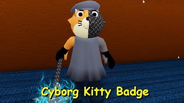 Cyborg Kitty Badge  | Piggy: Book 2 RolePlay