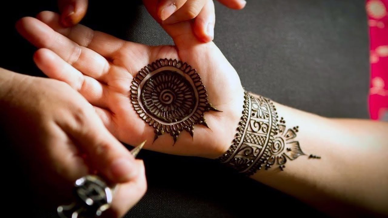 Simple Henna Tattoo On Hand Pinterest