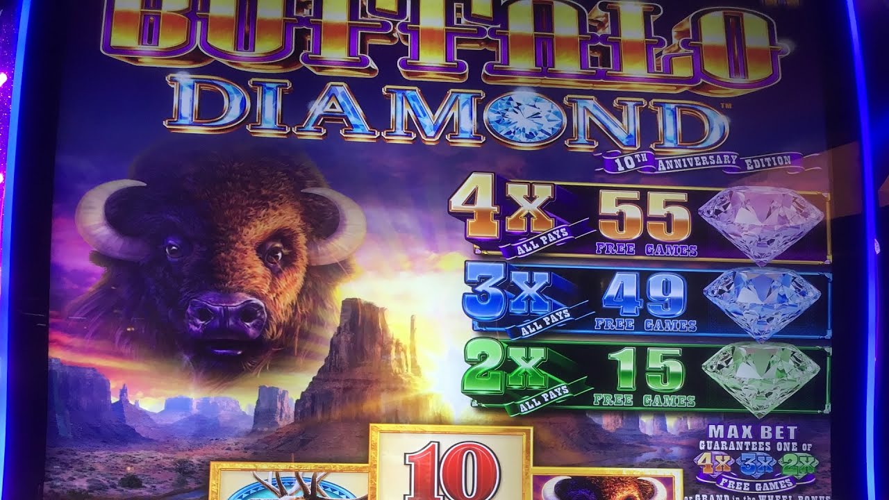 Buffalo Diamond Slot - Planet Hollywood - Las Vegas - April 2019. Chasing that big bonus! - YouTube