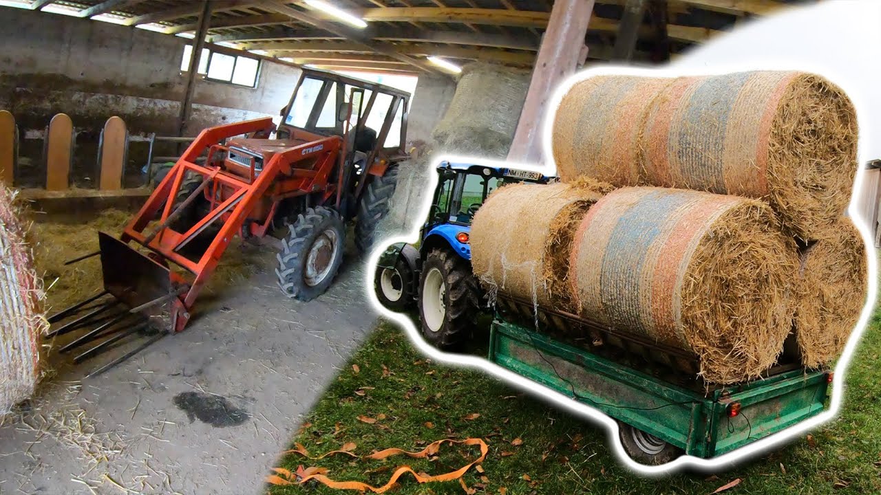Farmers POV - Stockpiling Straw Bales | New Holland T4.75, Štore 404