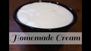 How to make Cream from milk | Homemade Cream Recipe - By Sritha's Kitchen