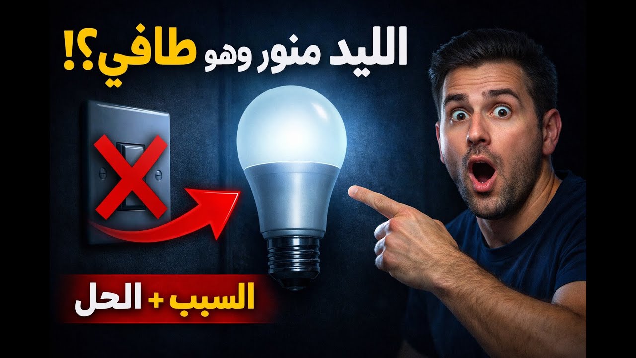 ضوء خافت بالرغم انك طافيها؟ اليك السبب و الحل