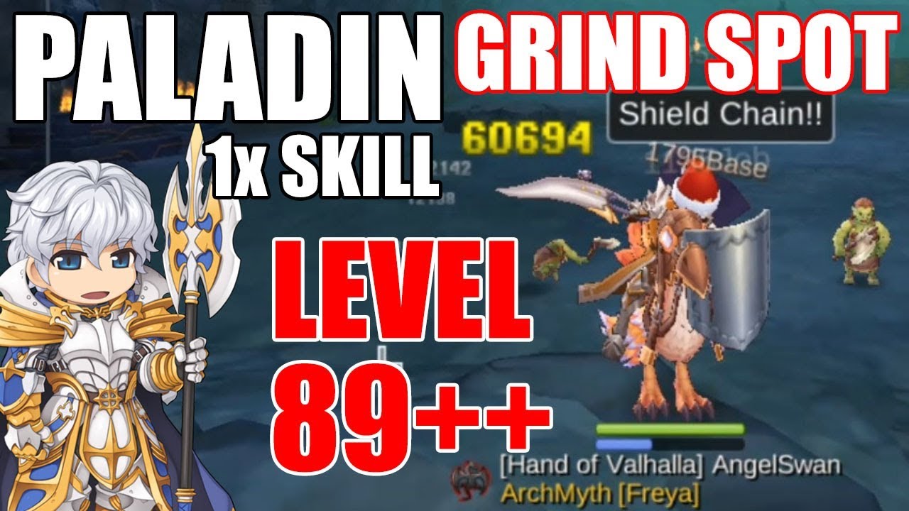 paladin ro mobile New 2022 Ragnarok Mobile : SUPER FAST EXP Paladin 1x Skill Shield Chain Leveling for 89++