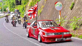 【四輪二輪 旧車大集合🇯🇵】瑞浪オールジャンルミーティング 街道レーサー グラチャン 旧車會