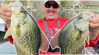 SIGHT FISHING for GIANT Southern Wisconsin CRAPPIES!