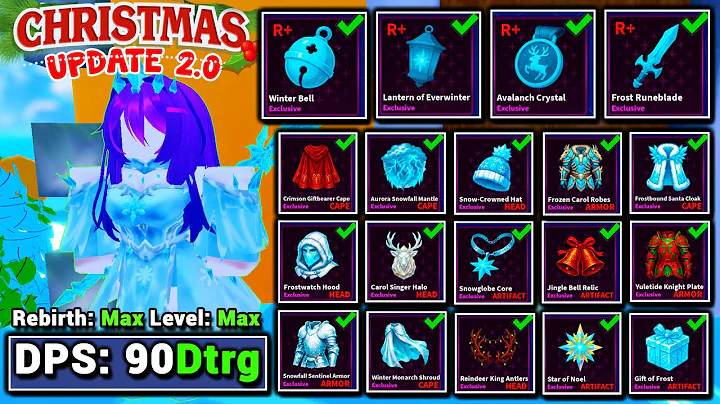 I unlocked everything & reached MAX DPS in the new 💀OVERLORD and⛄WINTER Update 2.0 | Arise Crossover