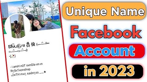 How To Make Unique Name Facebook Account New Trick 2023 | Unique Name Fb Id | Zahoor Tech