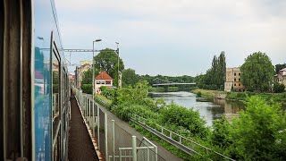 Поездом до солнечной Праги | Kutná Hora hl. n. - Praha-Libeň | Чехия из окна поезда